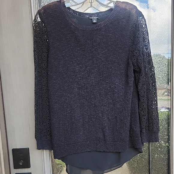 Lucky Brand Black Knit Sweater - Picture 1 of 9
